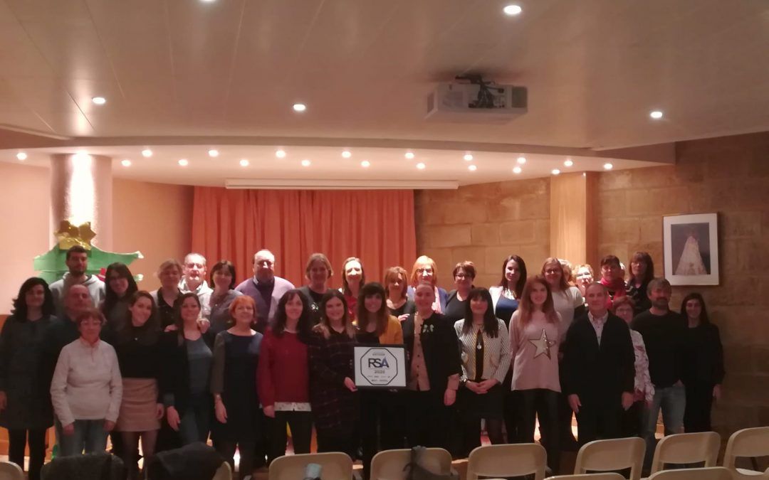 CÁRITAS DIOCESANA RECIBE EL SELLO DE RESPONSABILIDAD SOCIAL DE ARAGÓN, POR AÑO CONSECUTIVO