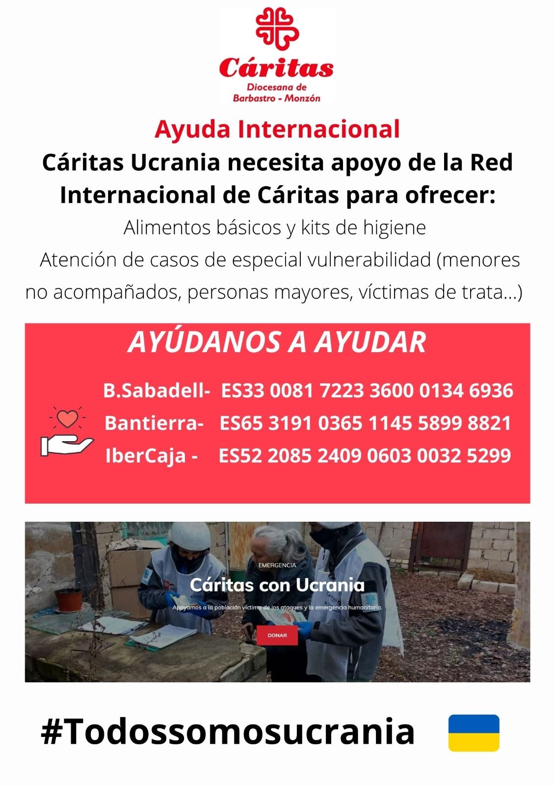 LA DIÓCESIS DE BARBASTRO-MONZÓN CON EL PUEBLO UCRANIANO