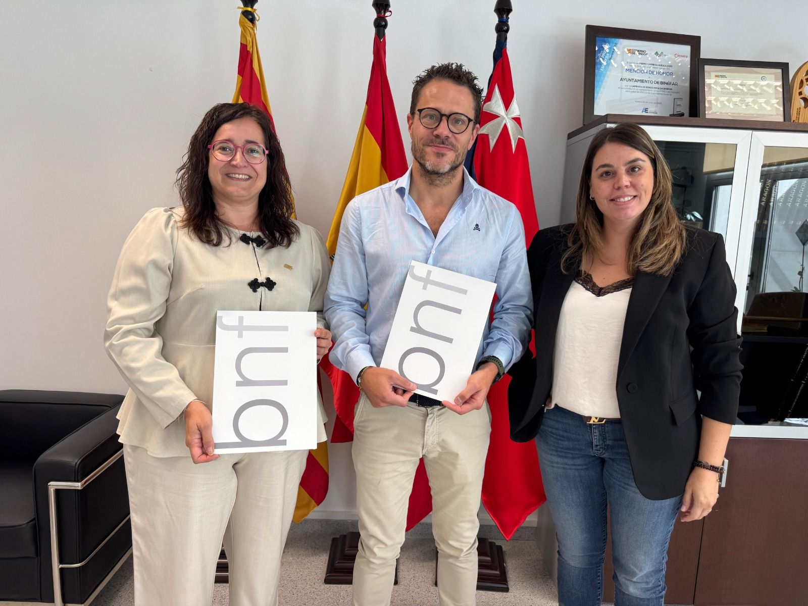 Firmado un año más el convenio de colaboración con el Ayuntamiento de Binéfar